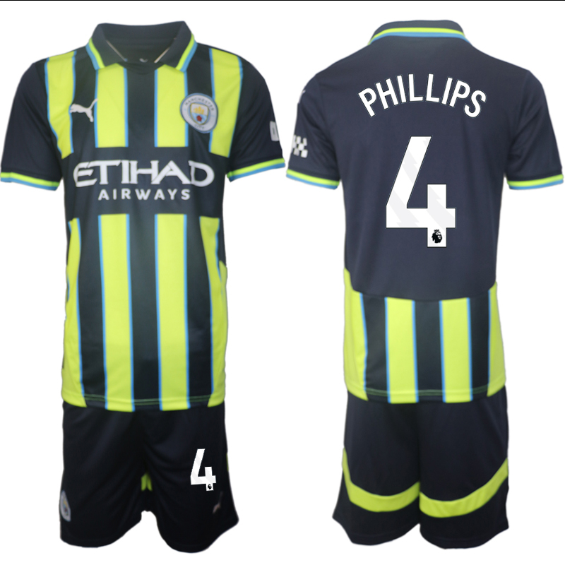 Men 2024-2025 Club Manchester City away black green #4 Soccer Jersey